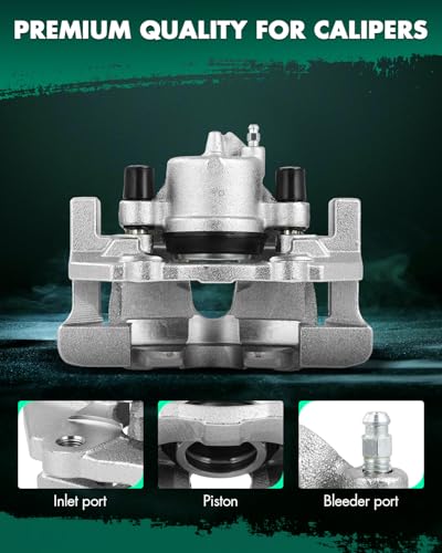 Image of SCITOO 19B2943E Front Right Disc Brake Caliper w /Bracket Fit For Mazda For 3 2008-2009 2011-2013,For Mazda For 3 Sport 2011-2013,For Mazda For 5 2008-2010 2012-2015, Single Piston
