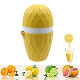 【Ampliamente extendido】Este exprimidor de naranjas portátil y ahorra espacio no solo es adecuado para la cocina y la oficina, sino también para picnics y viajes.