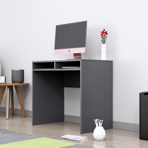Image of Bniture Wooden Study Table for Home | Engineered Wood Laptop Study Table | Multi Purpose Office Desk for Laptop, Computer, Writing | Table for Study | Workstation Home & Office | Slate Grey