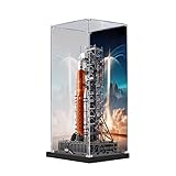 HCAEIOFJ Vitrina de acrílico transparente para iconos 10341 aplicable para el sistema de lanzamiento espacial Artemis de la NASA, caja de presentación diseñada para regalo (solo estuche de exhibición)