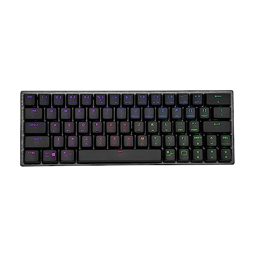 Image of Cooler Master SK622 Wireless 60% Gunmetal Mechanical Keyboard with Low Profile Brown Switches, New and Improved Keycaps, and Brushed Aluminum Design