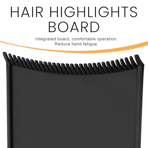 1 pcs highlighting board balayage board hair coloring paddle balayage highlighting boards with teeth hair dye tools highlighting-paddle for barber salon hairstylist hair-dying tools black