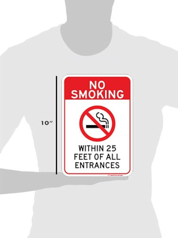 amazon-com-no-smoking-within-25-feet-sign-indoor-outdoor-7-x-10-commercial-aluminum-never-rusts-or-fades-clearly-lets-everyone-know-that-smoking-is-not-allowed-do-not-smoke-here-installs-anywhere for Free Printable No Smoking Within 25 Feet Signs Amazon.com: NO SMOKING WITHIN 25 FEET sign. Indoor Outdoor 7