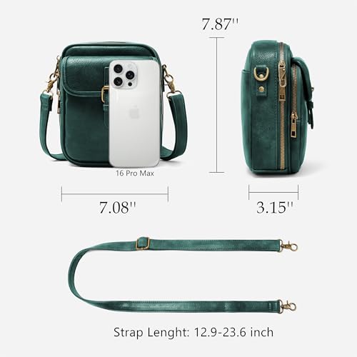 Image of Small Crossbody Bag for Women with Card Slots Vegan Leather Messenger Bag Men Wallet, Cross Body Anti-theft Shoulder Purse