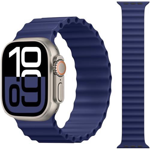 CeMiKa Cinturino Sportivo Ocean Solo Loop Compatibile per Apple Watch