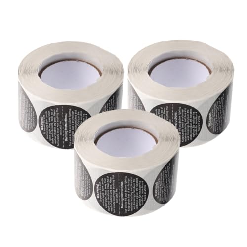 Beatifufu 3 Rolls DIY Candle Warning Sticker Candle Safety Labels for Home Office Hotel