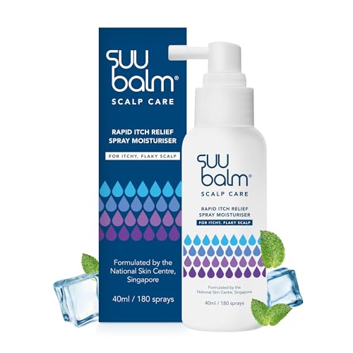 Suu Balm Scalp Care, Rapid Soothing Scalp Relief Spray Moisturiser Treatment, Itchy Scalp Treatments, Spray for Itchy Dry Scalp, Leave In Treatment for Itchy, Sensitive skin, Derm-Formulated (40ml)-image