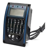 Pré Equalizador Violão 5 Bandas Com Afinador Captador Piezo Display LCD