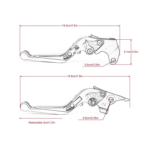 Leviers d'embrayage de frein pour Yamaha XJ6 Diversion 2009-2015 - 3