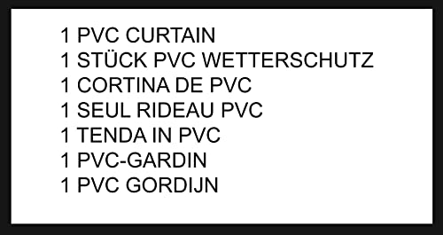 QUICK STAR Wetterschutzwand PVC transparent 174x173cm für Kaminholzunterstand XXL 185x70x185cm