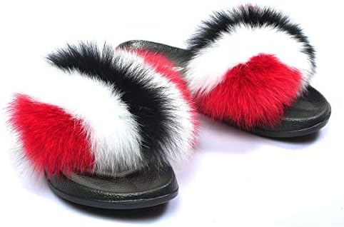 red white blue fur slides