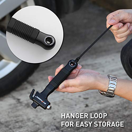 Stinger Ztylus Super Duty Car Emergency Escape & Rescue Tool, Hardened Steel Hammer, Spring Loaded Window Breaker Punch, Razor Sharp Seatbelt Cutter,Auto Life-Saving (Combo Deal 1 Orange + 1 Black)