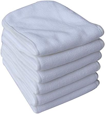 PEUBUD ® Washable Soft Cotton Diaper Changing Pads/Microfiber Inserts Cloths Pad for Babies (Pack of 6)