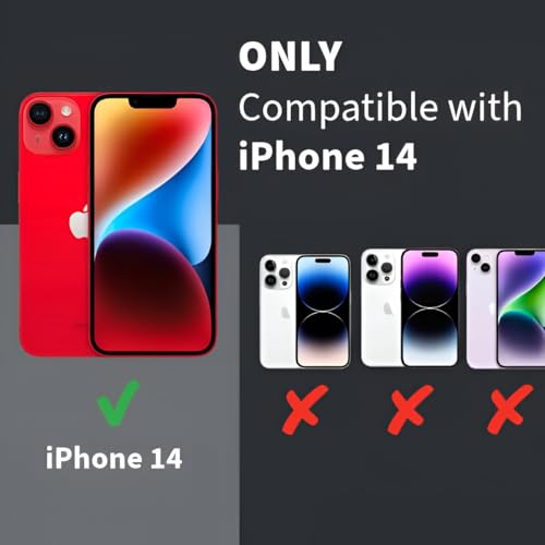 Image of Case for iPhone 14 /13 | Strong Magnetic Translucent Matte Hard Back | Camera Protection | MagSafe Compatible (TPU + Polycarbonate, Frost Gray)