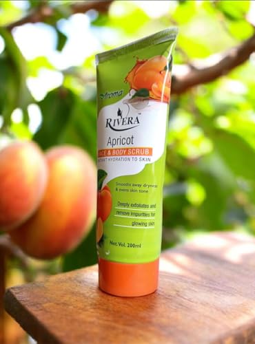 Image of LUXURY CREATION Rivera Face & Body Scrub Combo, Haldi Chandan & Apricot, Instant Hydration, Each 200ml, Pack of 2