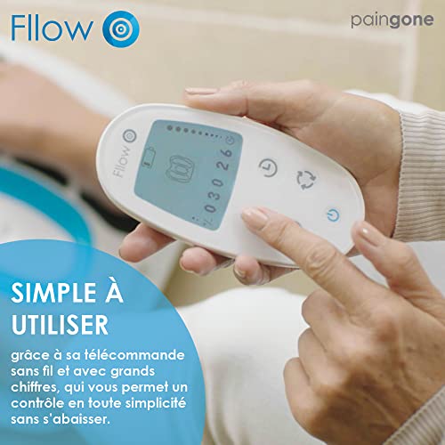 Paingone Fllow Pro |Soulage les jambes lourdes et douloureuses |jambes gonflées, circulation sanguine jambes et pieds |TENS anti-douleur et électrodes arthro-Fllow fournies |Sans médicament