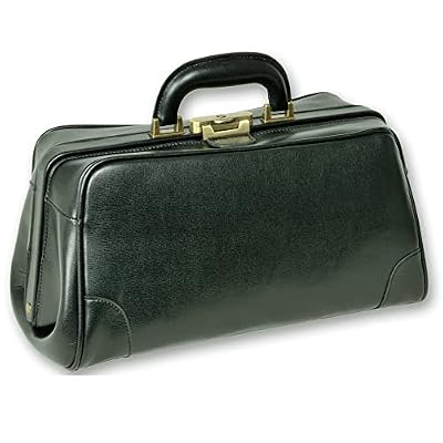 Gima - Borsa da Medico, Doctor Bag, Modello Florida, in Pelle, Colore Nero