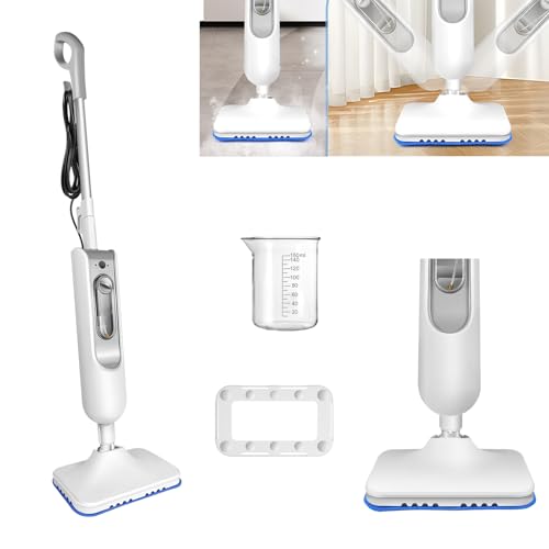 Steam Mop Tile Floor Cleaner for Floor Cleaning,Electric Mop Floor Mop Wet Dry Dust Flat Cleaning Mop with 400 ML Tank & 2 Washable Mop Pads,Floor Steamer Shark Steam Mop for Hard Floor Cleaner
