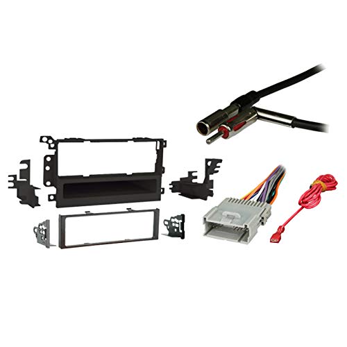 Harmony Audio Compatible with Chevy Blazer 2003 2004 2005 Single DIN Stereo Harness Radio Install Dash Kit Package