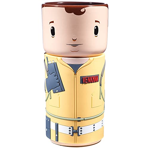 CosCups by Numskull Ghostbusters Peter Venkman Ceramic Mug Gift with Rubber Sleeve 400ml - Official Ghostbusters Merchandise