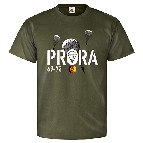 T-shirt regiment de tempete de l'air 40 NVA DDR vert pour rassemblements historiques