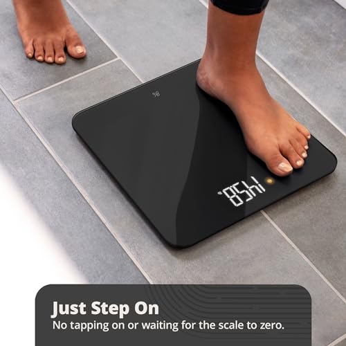 Image of Greater Goods AccuCheck Digital Bathroom Scale for Body Weight (Onyx Black)