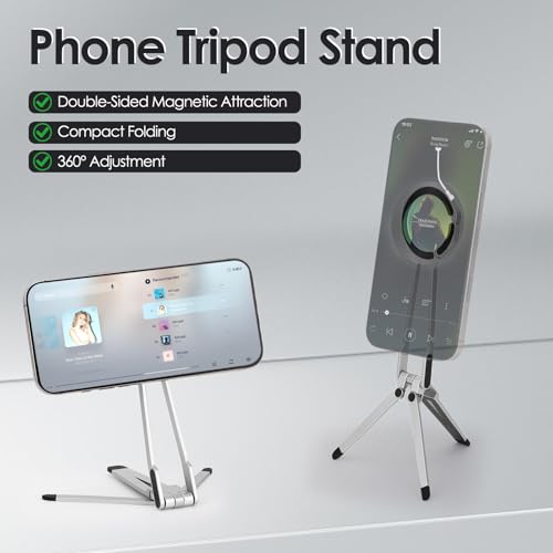 Trípode magnético para iPhone 16 que soluciona tomas movidas en soportes de mesa 2