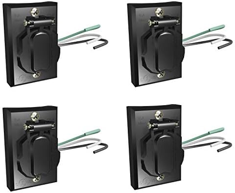 Solus SCO-338 120V Grounded Convenience Electrical Outlet for Outdoor Lamp Post and Poles, Energy Saving and Weather Resistant, UL Listed, Black, Pack of 4