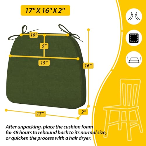 image for AAAAAcessories D-Shaped Chair Cushions, 2