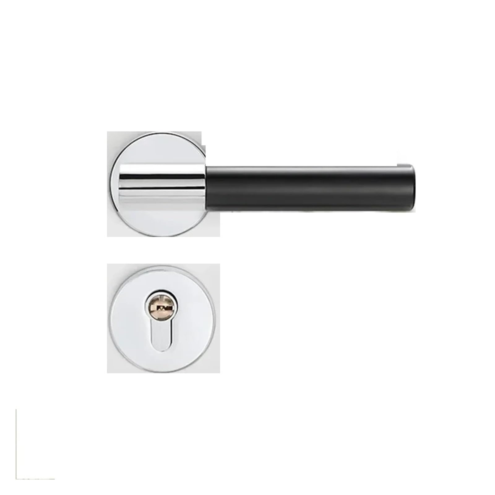 Sjloynwq 0.5Mm_58mm 1 Set Of Zinc Alloy Door Locks, Silent Handles, Indoor With(0.5Mm_58mm)