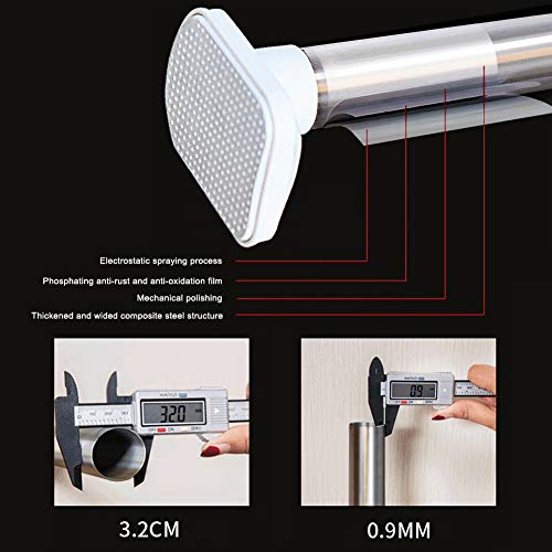 Asta per tenda da doccia senza fori, asta