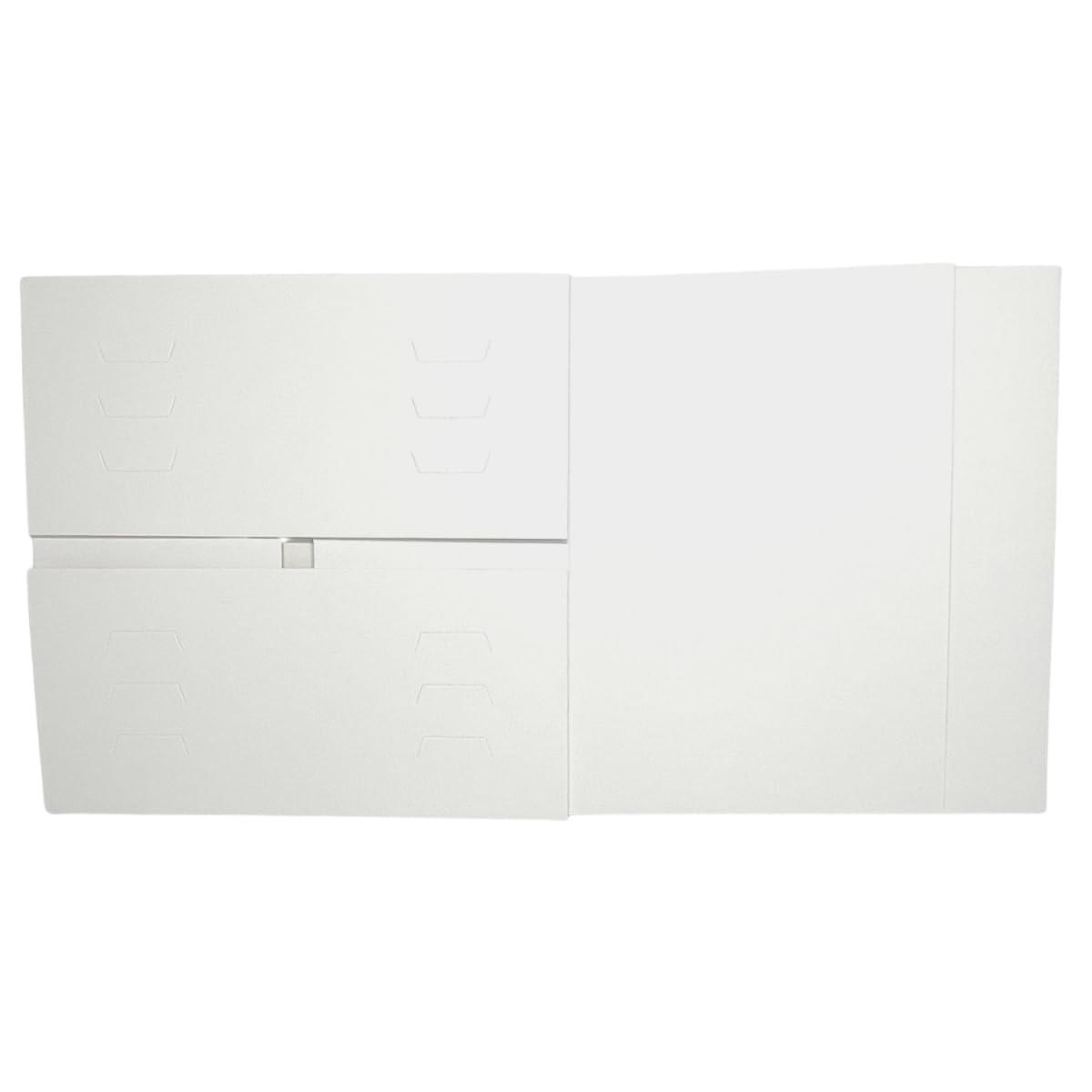 Decoracion Dulce - Set di 5 scatole per dolci bianche regolabili in altezza (da 35 x 35 x 20 a 30 cm)