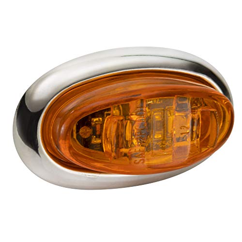 Luz Marcador Oval LEDs 10 Unidades Ámbar 2"x0.75" miniatura 2
