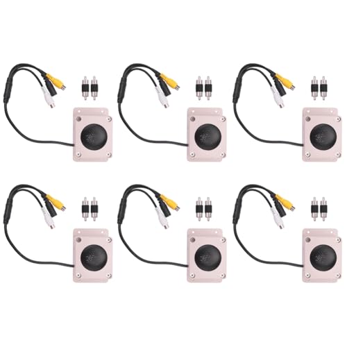6 Haut-Parleurs Microphone pour Caméra IP Extérieure Étanche