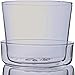 Sheer Pots Sheer Glass Pot Planter with Drainage Holes & Tray - Decorative & Modern for All House Plants (8 Inches)
