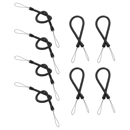 NAMOARLY 8pcs Mobile Phone Straps Pacifier Handle Ink Mark Drill Bit Velvet Patch Stickers Tape Plant Accessories Power Supply Frame Pacifier Accessories Screws Black