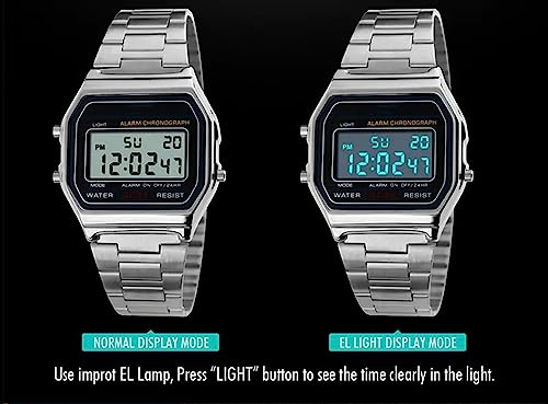 Acnos Premium Vintage Digital Grey Dial Watch - Image 5