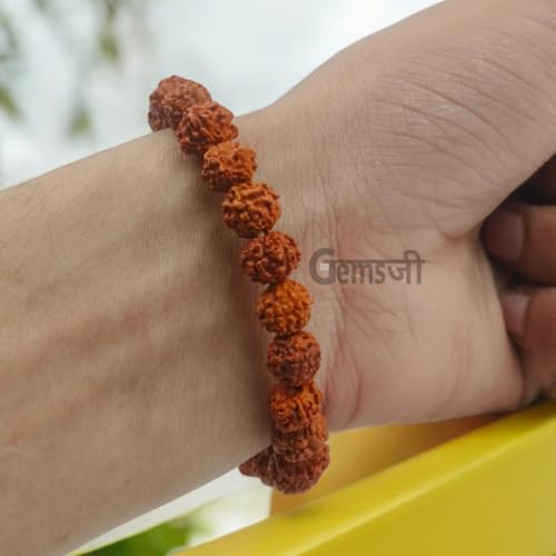Image of Original Certified 5 Mukhi Rudraksha Bracelet With Certificate | AAA Grade | Five Faced Rudraksh Braselet With Lab certificate | Panchmukhi Rudraksha Bracelet For Men Women
