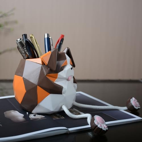 Estatua de perro maceta decorativa para suculentas 4.9 pulg miniatura 4