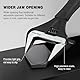 DURATECH 10-Inch Wide Opening Adjustable Wrench, Black Oxide Finish Spanner, Drop Forged Cr-V, SAE and Metric Scale Marked, Ergonomic Grip