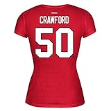 adidas Corey Crawford Reebok 2015 Stanley Cup Champions Player Jersey T-Shirt Women's