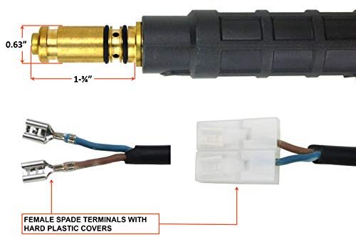 Tocha de arma MIG de 150 Amp compatível com Lincoln Magnum - Cabo de 3 metros - Conectores de sinal