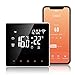 Thermostat WiFi, Thermostat pour Chauffage Au Sol électrique 16A, Alexa Google Home Tuya APP Compatible, Thermostat de Chauffage Programmable avec Grand écran LCD