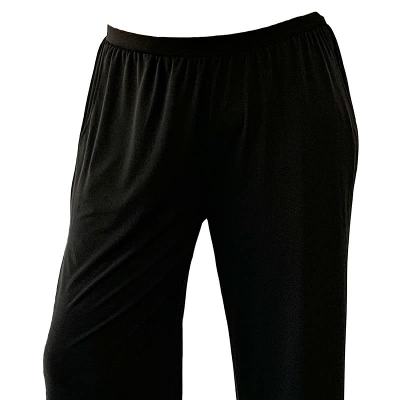 LA CERA Women's Plus Size Palazzo Pants3