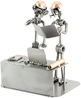 Steelman24 I Nuts and bolts sculpture Engineer 2 Person I Handmade ornaments I Made in Germany I I Metal figurine