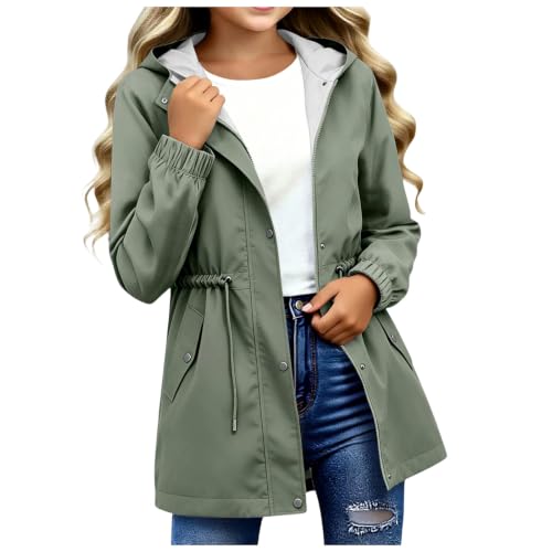 Chaqueta impermeable mujer para caminatas al aire libre y running