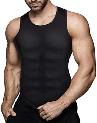 DownLTL Canotta Compressione Uomo Shapewear Contenitiva Snellente Maglia Intimo Fitness Dimagrante Elasticizzata Fascia Pancia Canottiera