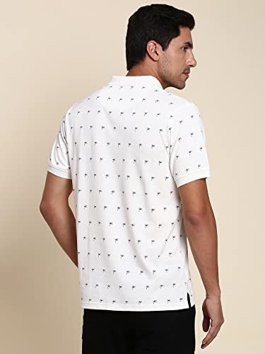 Image of Dennis Lingo Men's Slim Fit Offwhite Polo T-Shirt