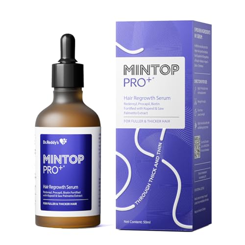 Image of Mintop Pro Plus| Hair Regrowth Serum by Dr Reddys|Fortified with Redensyl, Procapil, Biotin and Copexil| Proven Hair Fall Control| Scalp Nutrition| 50 Ml