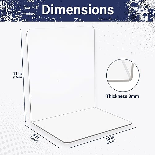 True 4U 6 Pack Acrylic Shelf Dividers for Organizing, Easy to Install Clear Shelf Dividers, Sturdy Shelf Divider for Home Organization and Office by True 4U - Used condition - Image 3